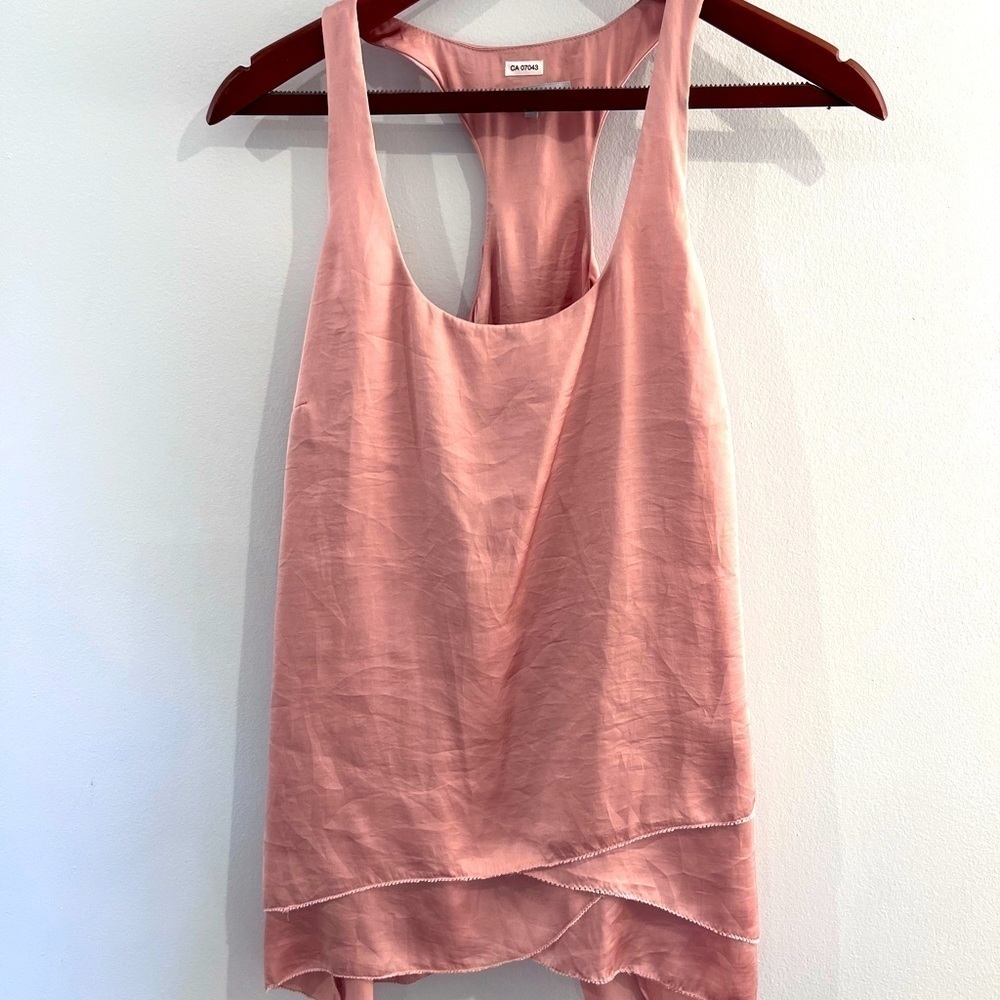 Violet &Claire Pink Multi layer Tank Size Small